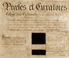 James_Madison_Diploma
